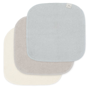 3 Pack Terry Wash Cloths | Silver Lining