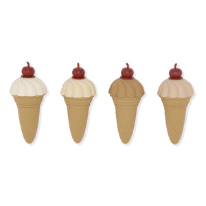 4 Pack Silicone Ice Cream Moulds