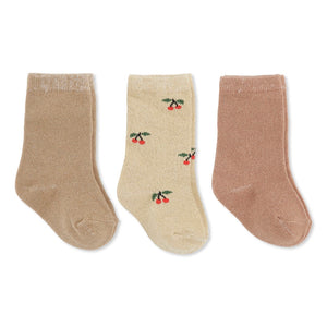 
                
                    Load image into Gallery viewer, Jacquard Lurex Socks Pack of 3 | Tuscany
                
            