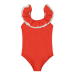 Moule Frill Swimsuit with UPV 50+ | Fiery Red