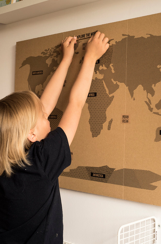 
                
                    Load image into Gallery viewer, Koko Cardboard - DIY Map Of the World
                
            