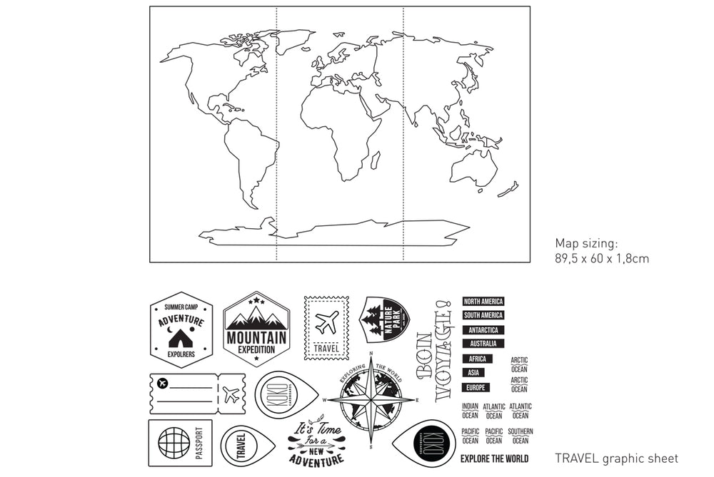 
                
                    Load image into Gallery viewer, Koko Cardboard - DIY Map Of the World
                
            