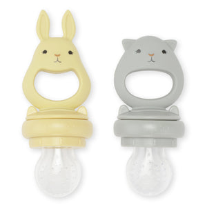 
                
                    Load image into Gallery viewer, 2 Pack Silicone Fruit Feeding Pacifier | Topanga Beach/Limonade
                
            