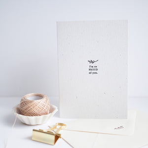
                
                    Load image into Gallery viewer, Letterpressed Card | I&amp;#39;m so PROUD of you
                
            