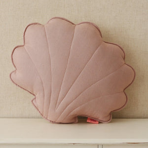 Linen Shell Cushion_Powder Pink