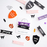 Boo / Little Witch Acrylic Hair Clip Set