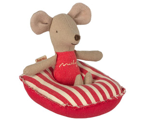 Rubber Boat for Small Mouse | Red Stripe