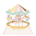 Carousel Stand-Up Birthday Card