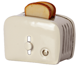 Miniature Toaster & Bread | Off White