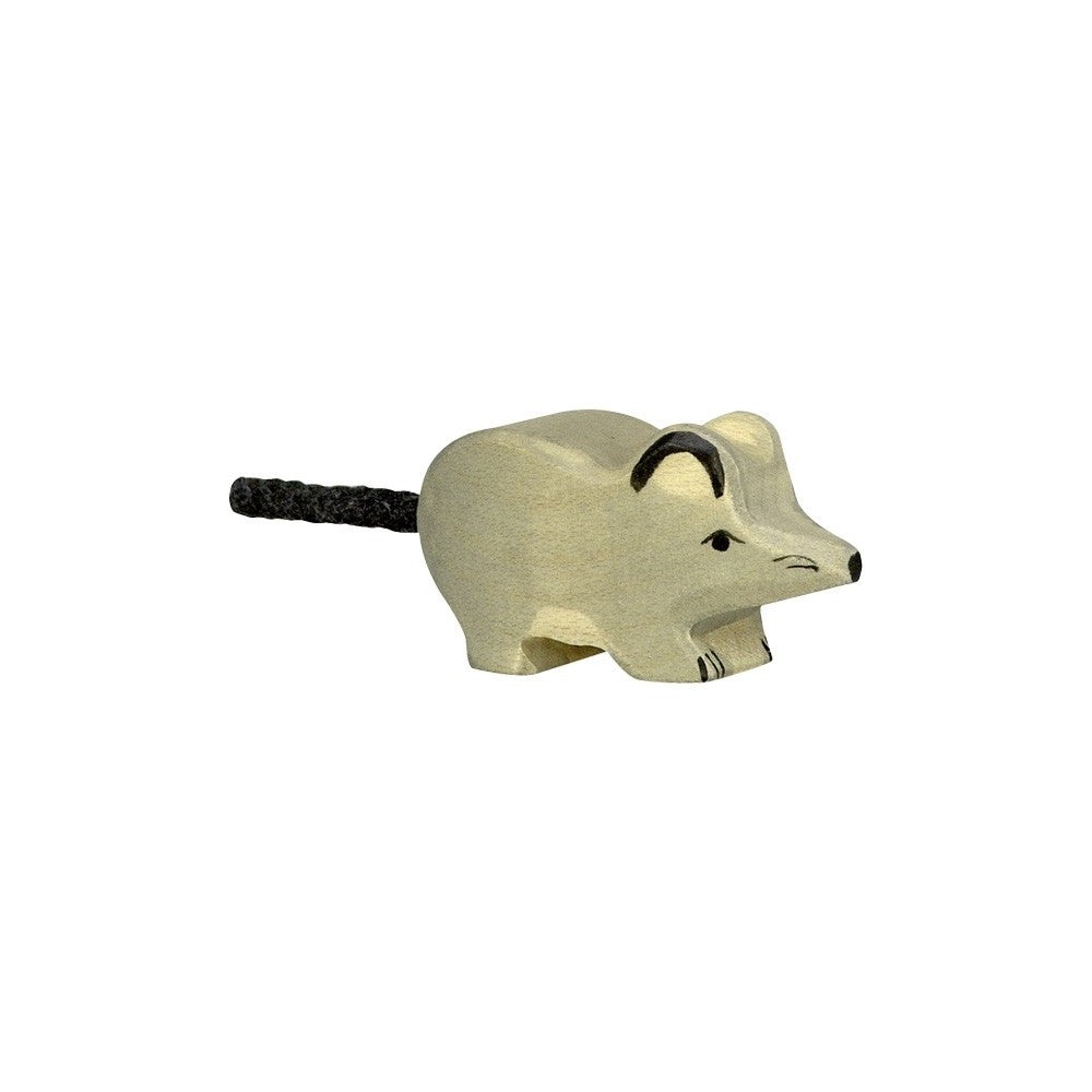 Grey Mouse Wooden Figure