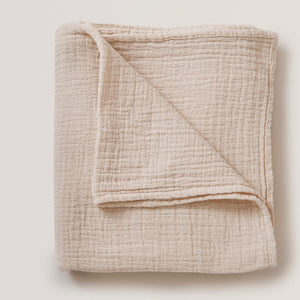
                
                    Load image into Gallery viewer, Garbo&amp;amp;Friends Muslin Swaddle Blanket | Eggshell
                
            