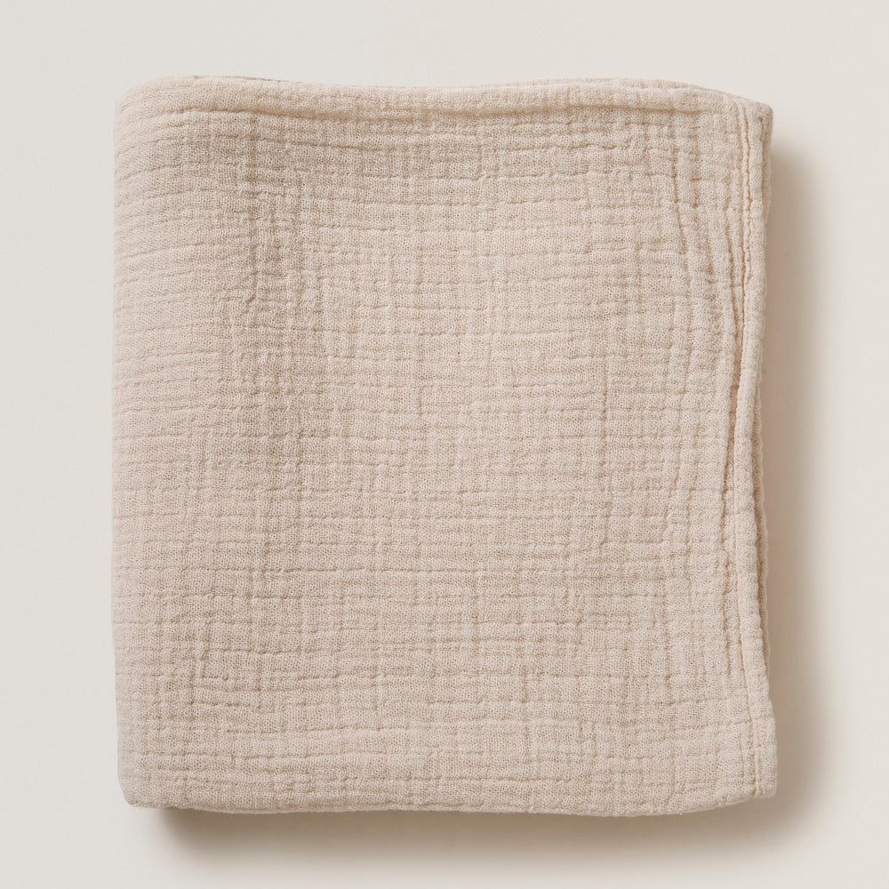 
                
                    Load image into Gallery viewer, Garbo&amp;amp;Friends Muslin Swaddle Blanket | Eggshell
                
            