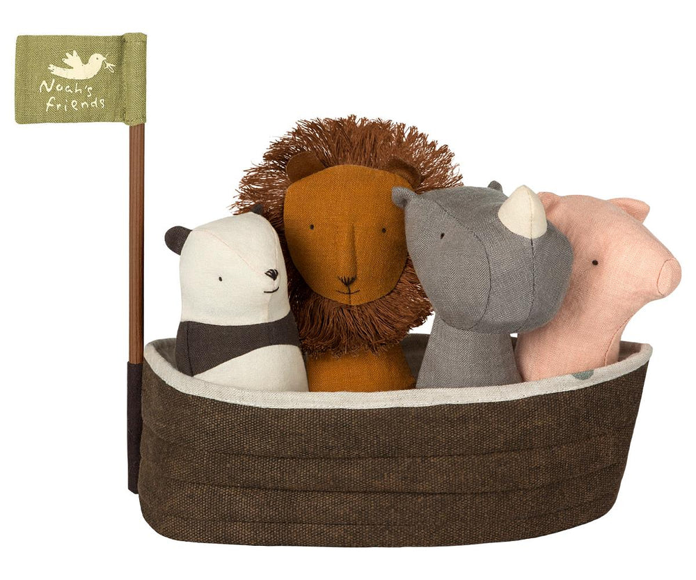 Noah's Ark with 4 Mini Animals Rattles