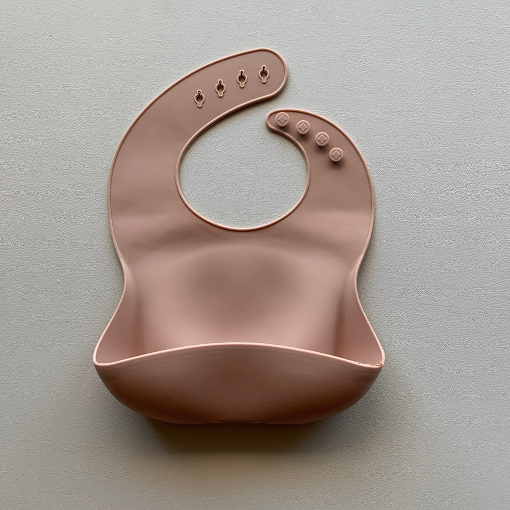 Solid Silicone Bib in Nude by Rommer