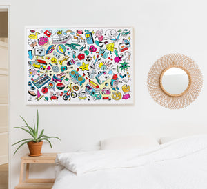Giant Colouring Poster - Baby Pop Art by OMY