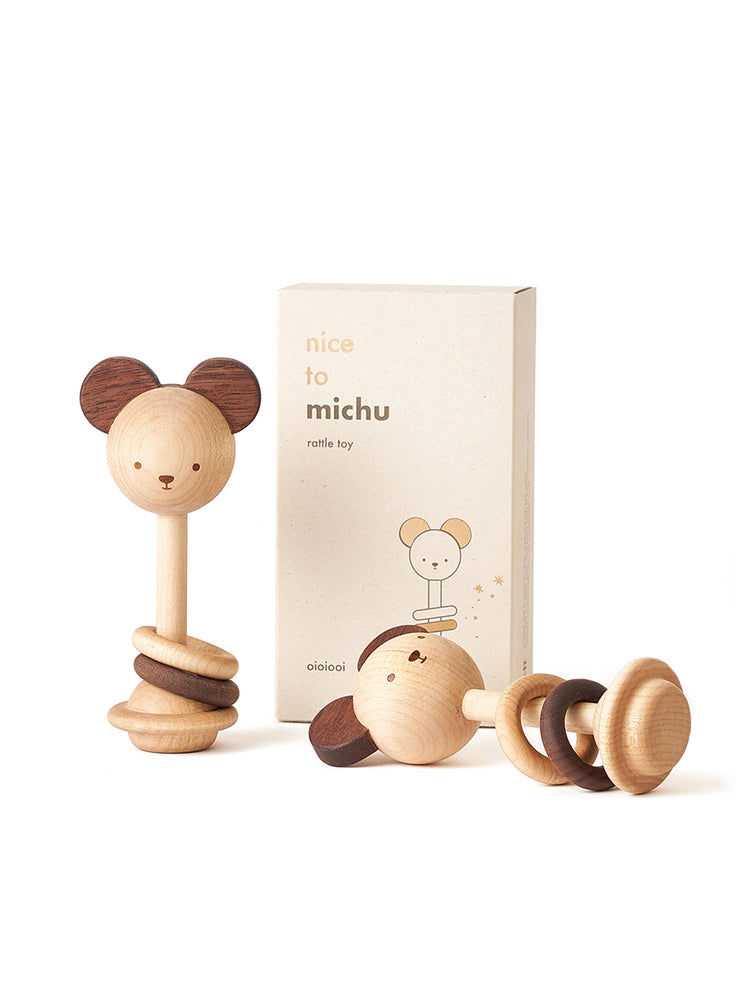 'nice to michu' Rattle Toy