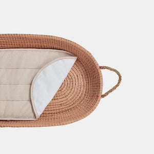 Olli Ella Changing Basket Luxe Organic Cotton Liner | Oat