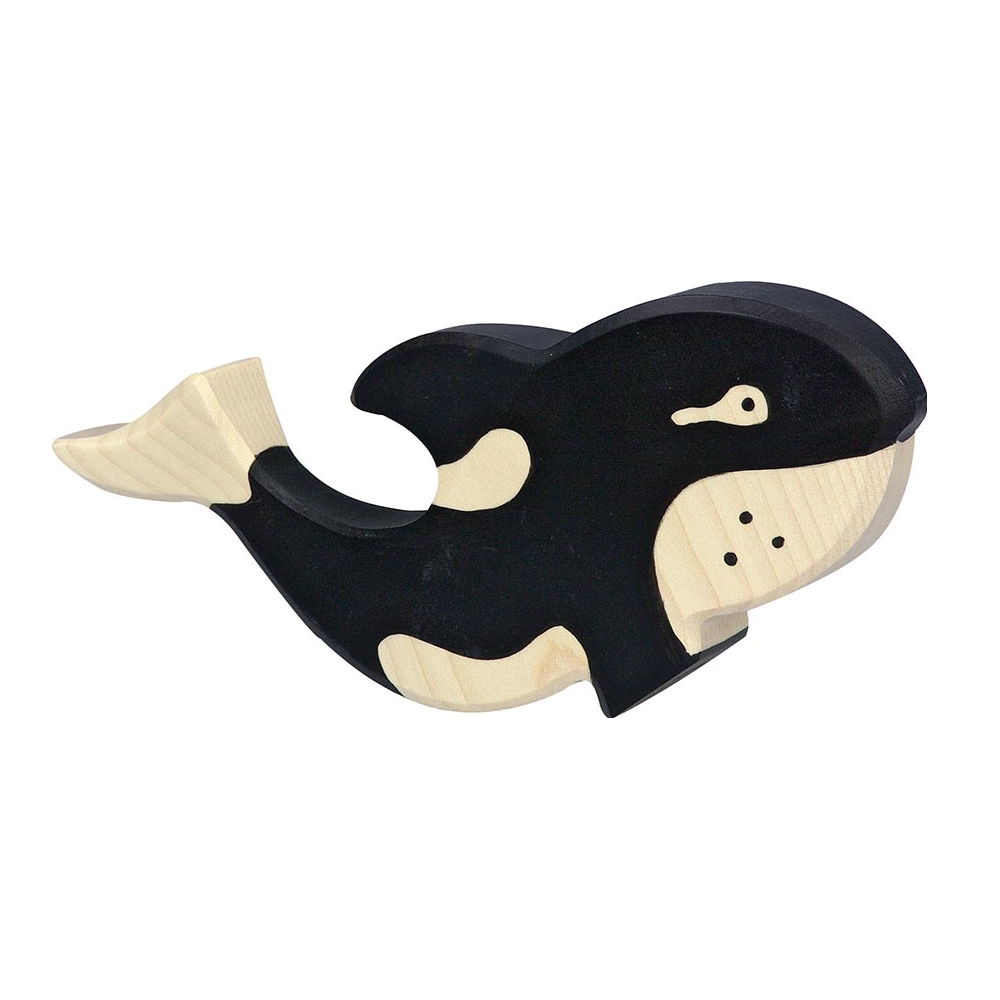 Orca Whale Wooden Figure
