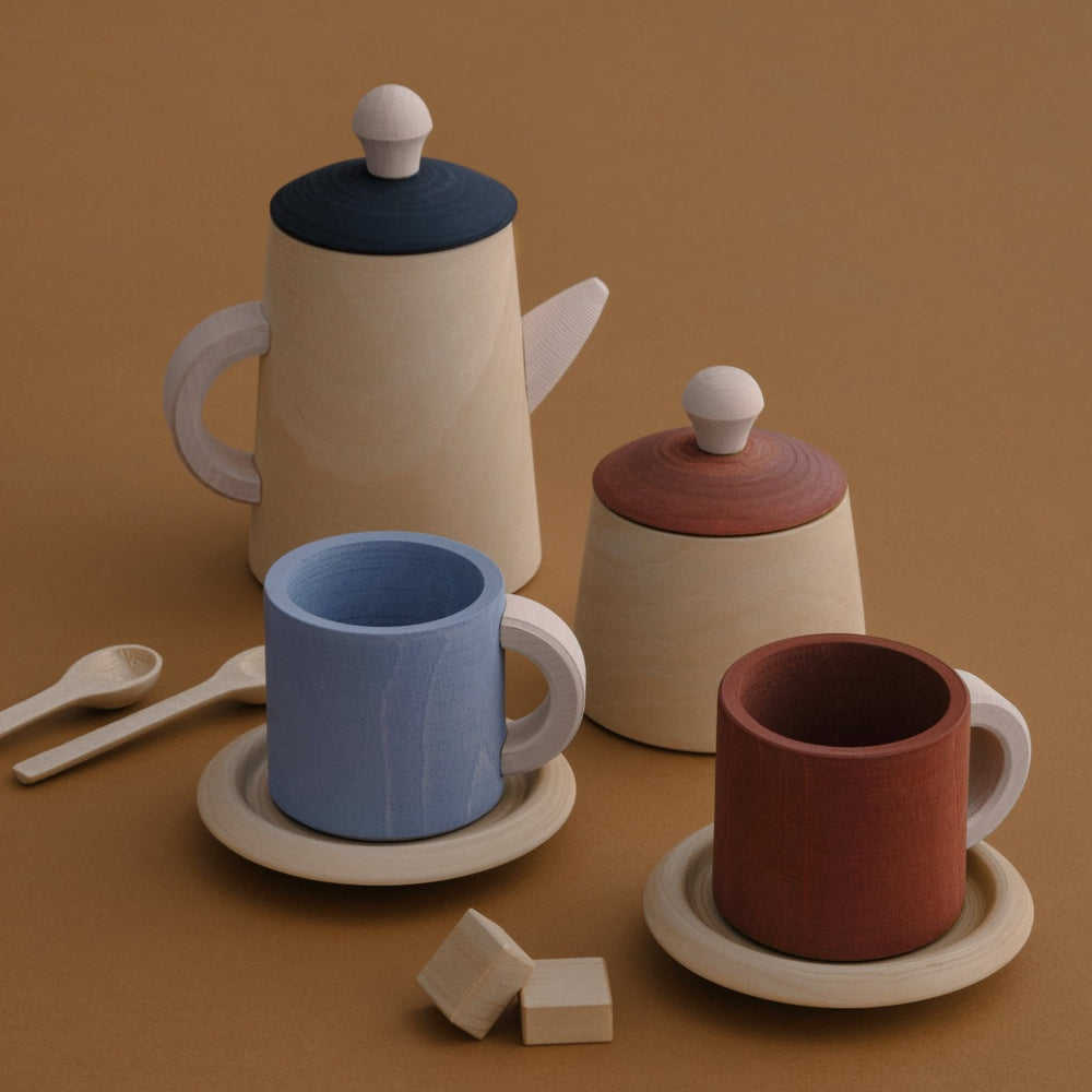 
                
                    Load image into Gallery viewer, Wooden Tea Set - Terra &amp;amp; Blue
                
            