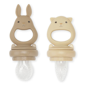 
                
                    Load image into Gallery viewer, 2 Pack Silicone Fruit Feeding Pacifier | Bark/Shell
                
            
