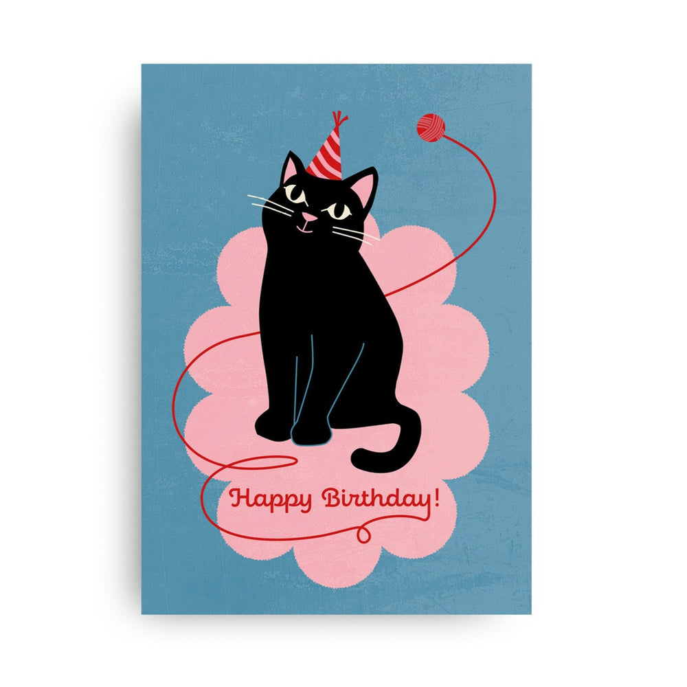 
                
                    Load image into Gallery viewer, &amp;#39;Happy Birthday&amp;#39; Cat Postcard by MONIMARI
                
            