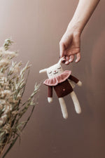 Lamb Knitted Toy in Sienna Blouse