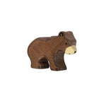 Small Brown Bear Wooden Figure