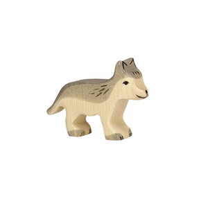 Small Wolf Wooden Figure