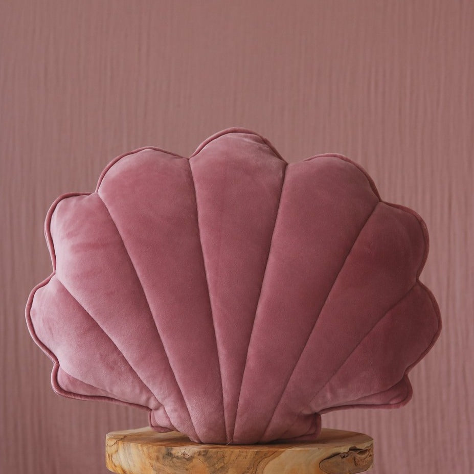 Soft Velvet Shell Cushion | Dusty Pink