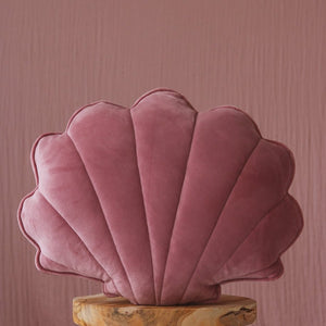 Soft Velvet Shell Cushion_Dusty Pink