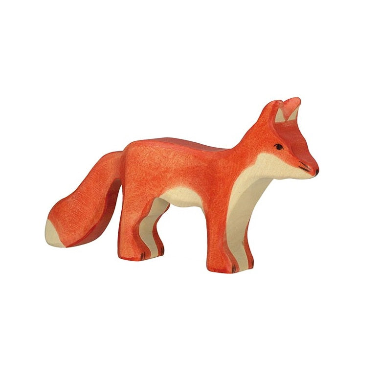 Standing Fox Wooden Figure