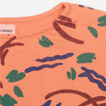 Strokes All Over Cropped Organic Cotton Sweatshirt
