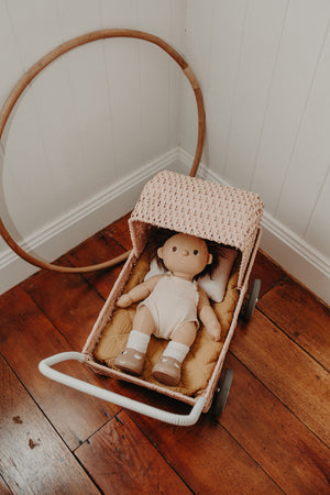 Olli Ella Organic Cotton Strolley Bedding Set | Mustard