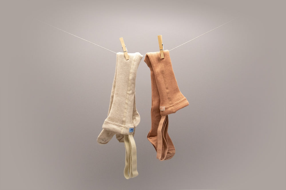 Footed Tights Light Brown