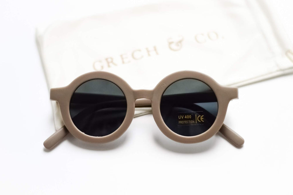 Grech & Co. Sustainable Kids Sunglasses with Matte Finish | Stone