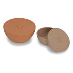 2 Pack Snack Boxes | Blush/Terracotta Red