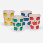 Tomato Design Bamboo Cups Set