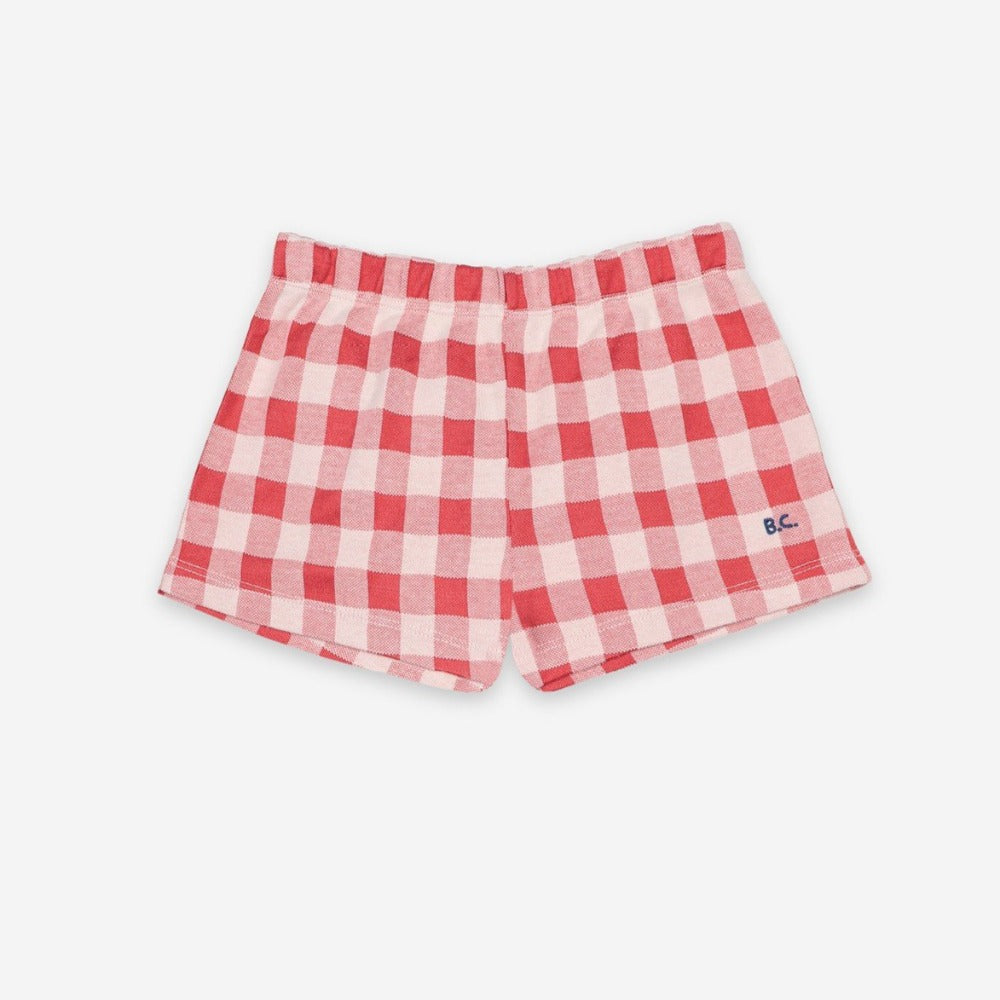 
                
                    Load image into Gallery viewer, Bobo Choses Vichy Jersey Shorts Front
                
            
