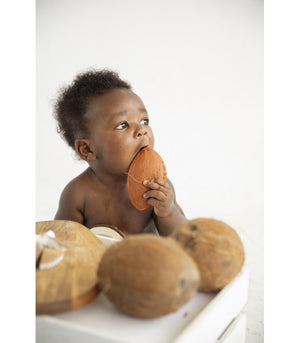 Coco the Coconut 100% Natural Rubber Teether by Oli & Carol