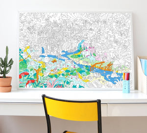 Giant Colouring Poster - Jungle by OMY
