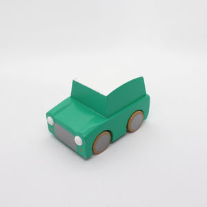 kiko & gg Kuruma Classic Wooden Wind Up Car | Green