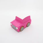 kiko & gg Kuruma Classic Wooden Wind Up Car | Pink
