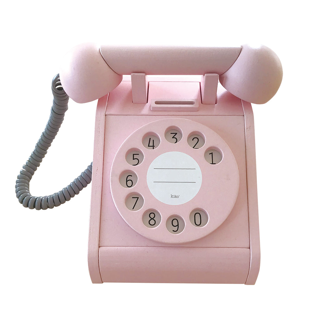 
                
                    Load image into Gallery viewer, kiko &amp;amp; gg Retro Telephone | Pink
                
            