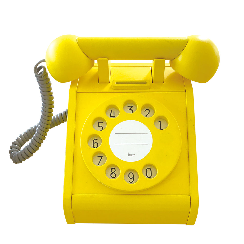 kiko & gg Retro Telephone | Yellow