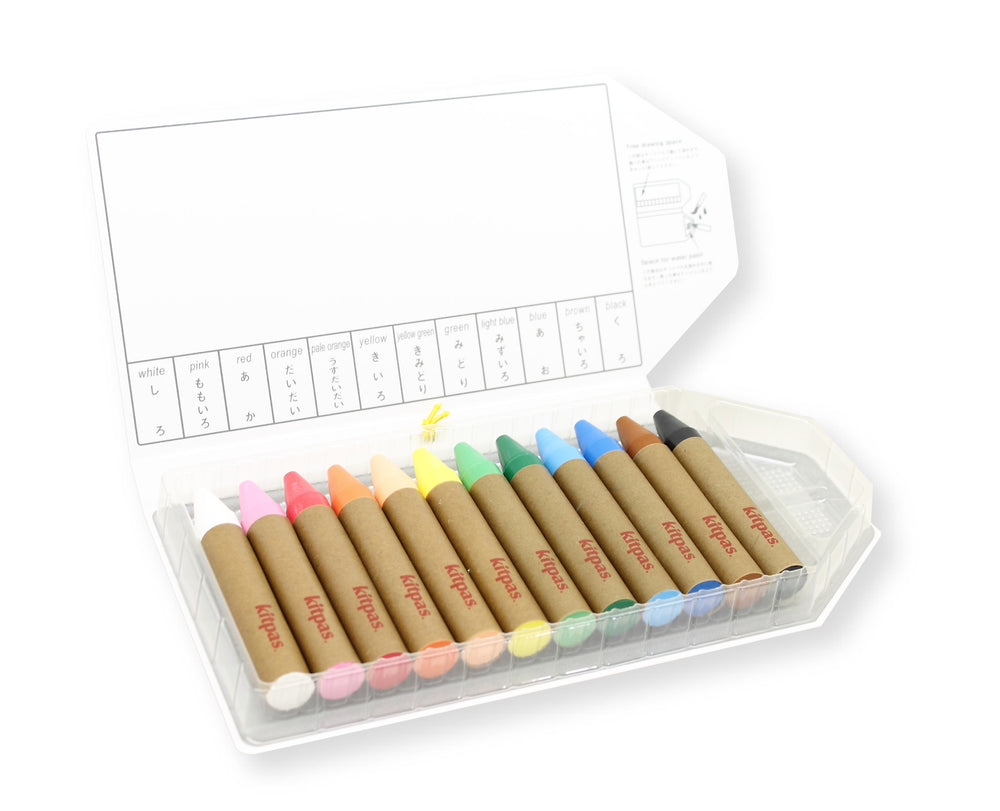 Large Crayons by Kitpas (12 Colours)