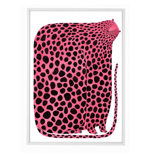 Pink Leopard Poster by Mia Nilsson
