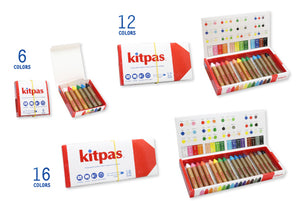 Medium Crayons by Kitpas (6 Colours)