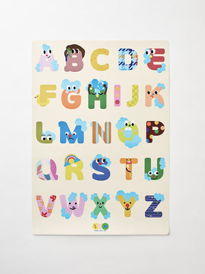 Creative Play Bath Stickers & Poster Set | Alphabet