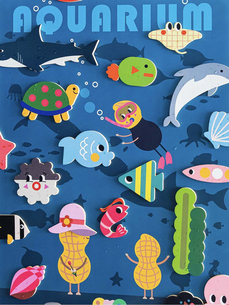 
                
                    Load image into Gallery viewer, Creative Play Bath Stickers &amp;amp; Poster Set | Aquarium
                
            