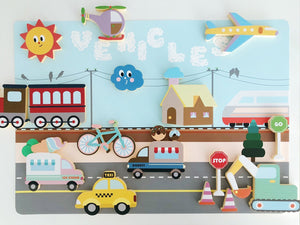Creative Play Bath Stickers & Poster Set | Cars